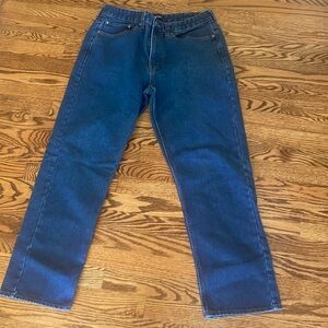 Basic Editions Men's Straight Jeans - Dark Blue 36 w X 32 L